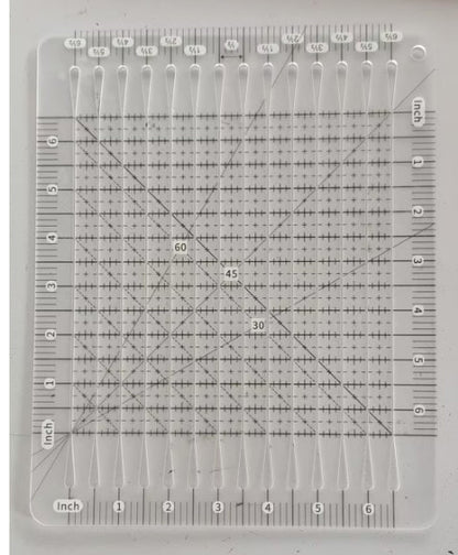 5 In 1 Slotted Quilt Cutting Template