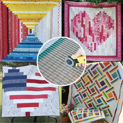 5 In 1 Slotted Quilt Cutting Template