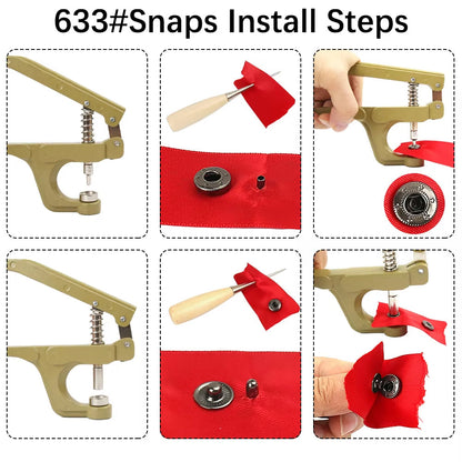 SnapMaster – Metal Snap Fastener Kit with Pliers
