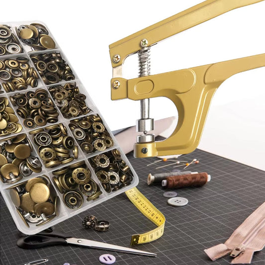 SnapMaster – Metal Snap Fastener Kit with Pliers