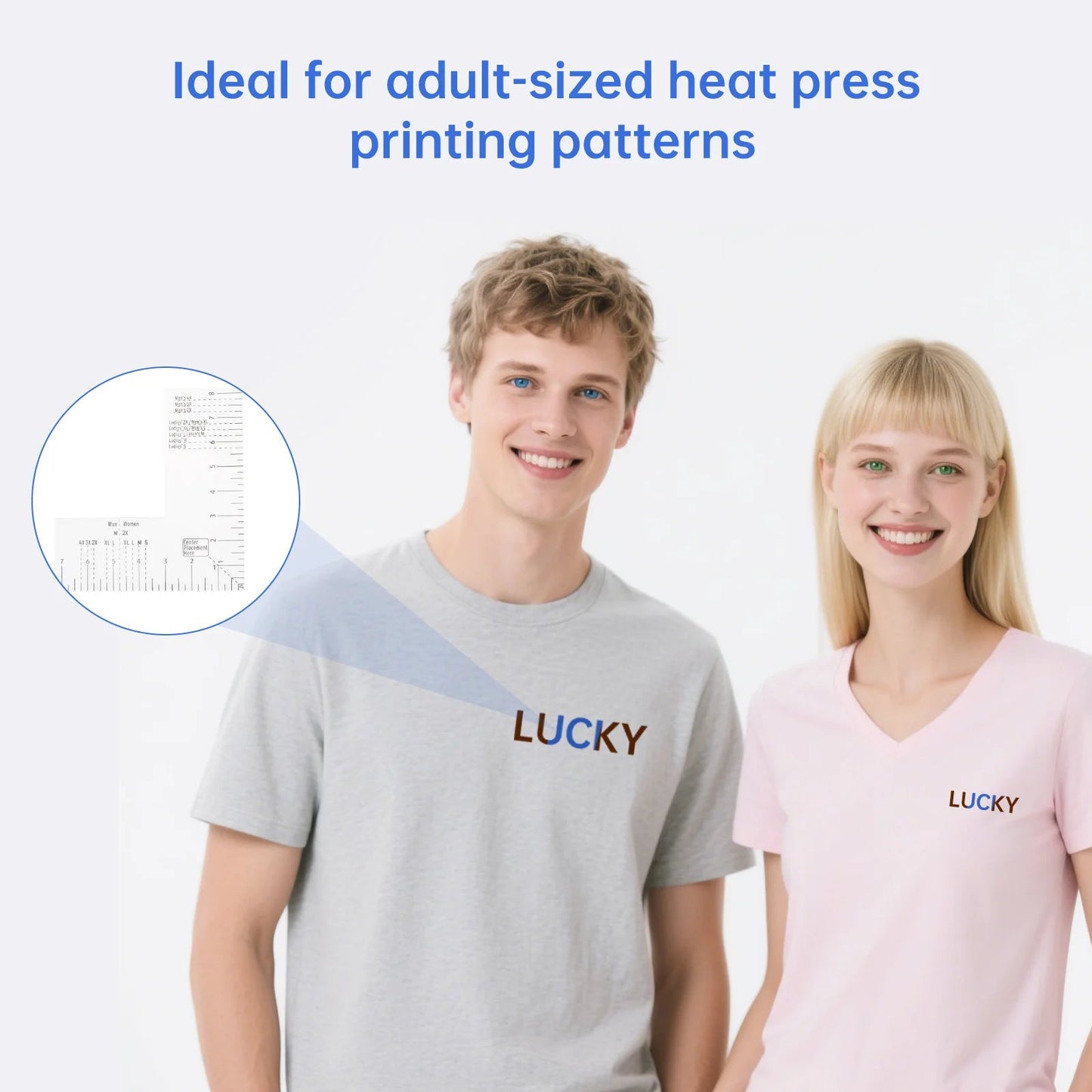 AlignCraft – Acrylic T-Shirt Ruler & Logo Placement Guide