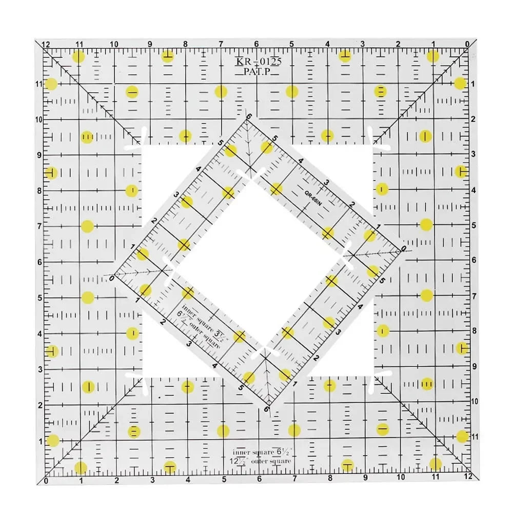QuiltEdges – Acrylic Square Patchwork Ruler