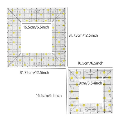 QuiltEdges – Acrylic Square Patchwork Ruler