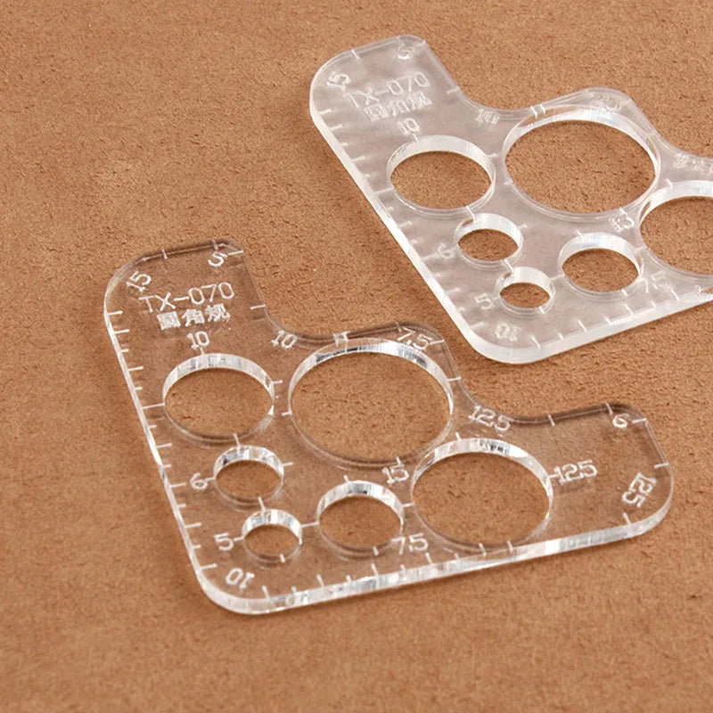 EdgeRule – Acrylic R-Shaped Corner Cutter Template