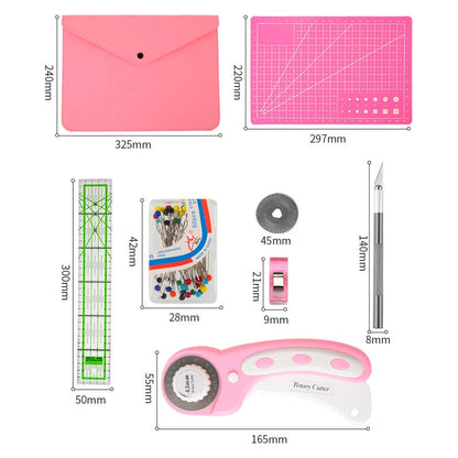 CuteCut – Pink Rotary Quilting Cutter Set