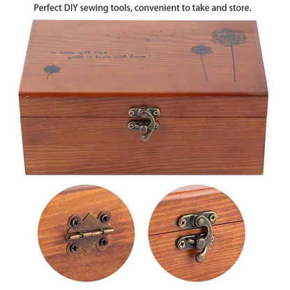 ThreadBox – Vintage Wooden Sewing Storage Box