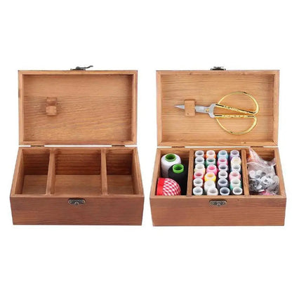 ThreadBox – Vintage Wooden Sewing Storage Box