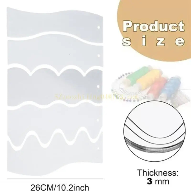 WavyStitch – Acrylic Quilting Ruler Set