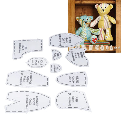 TeddyStitch – Acrylic Bear Template Ruler Set