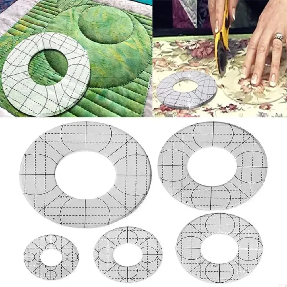 RoundSew – Acrylic Patchwork Ruler Set