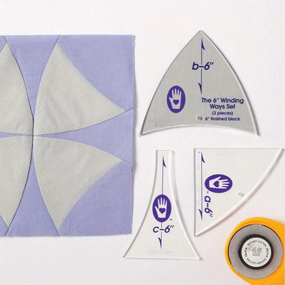 MeasureBud – 3-Piece Quilting Template Set