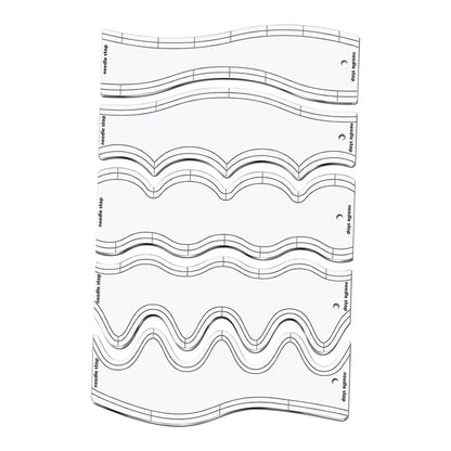 QuiltCurves – 5pcs Quilting Ruler Set