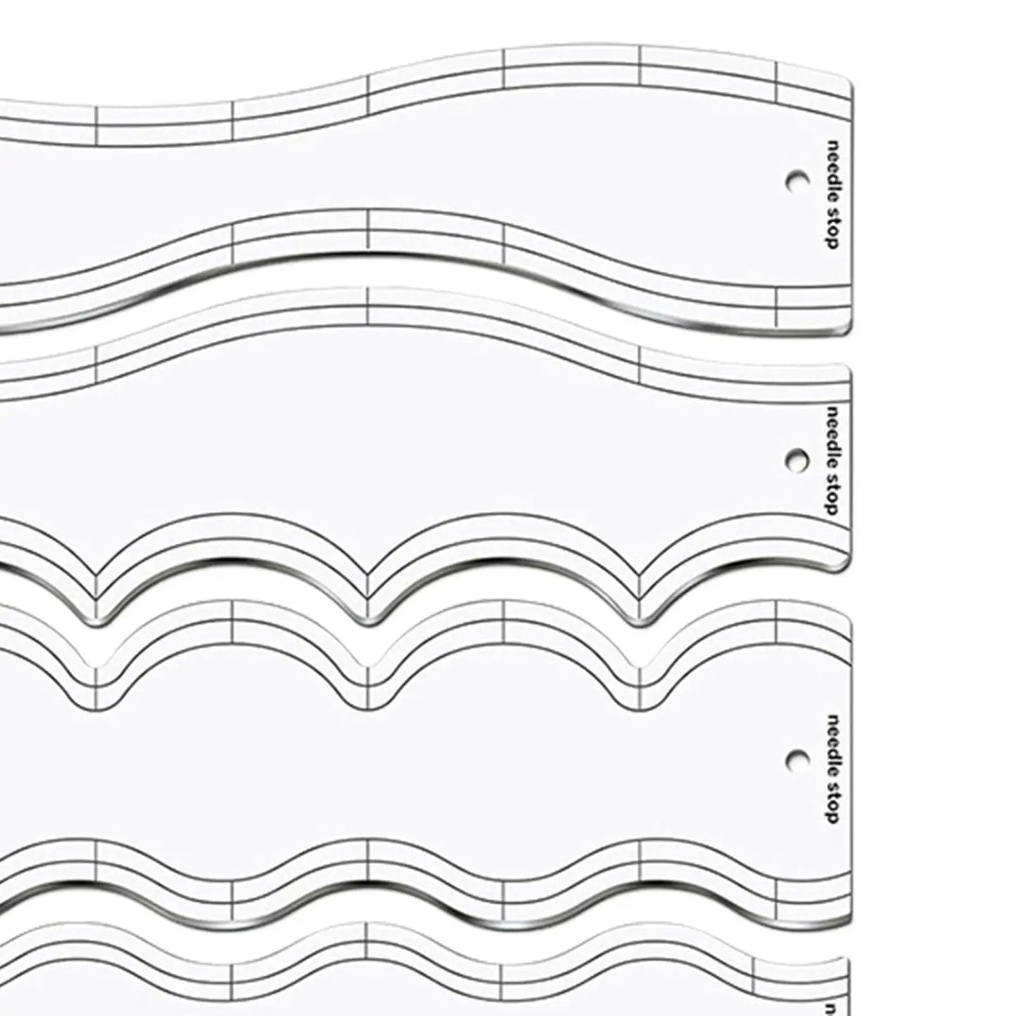 QuiltCurves – 5pcs Quilting Ruler Set