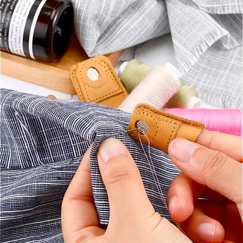 ThimbleProtect – Leather Finger Protector for Sewing