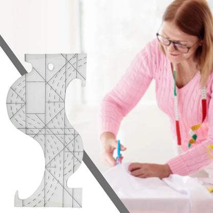 CurveQuilt – Transparent Quilting Template Ruler