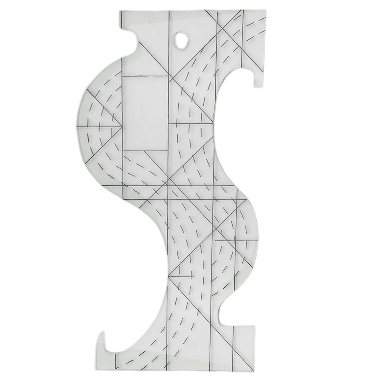 CurveQuilt – Transparent Quilting Template Ruler