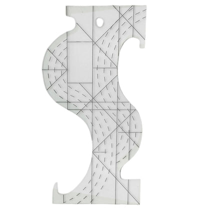 CurveQuilt – Transparent Quilting Template Ruler
