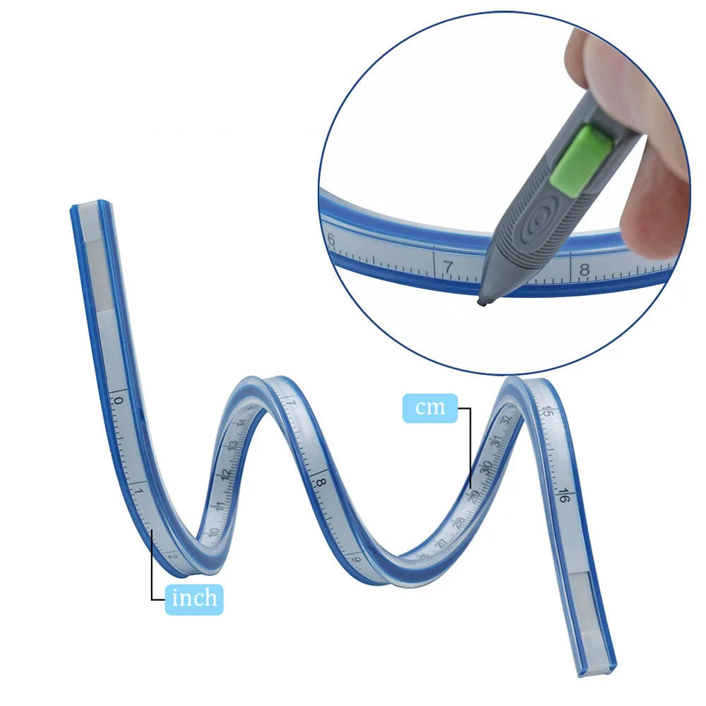 SizeCurve – 100cm Flexible Drafting Ruler