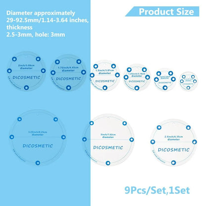 QuiltBubble – Circle Quilting Template Set