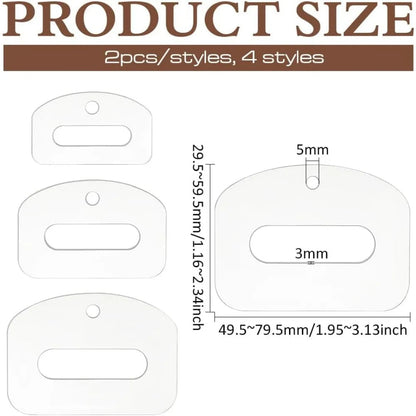 BeltSew – 8 Pcs Acrylic Quilting Template Set