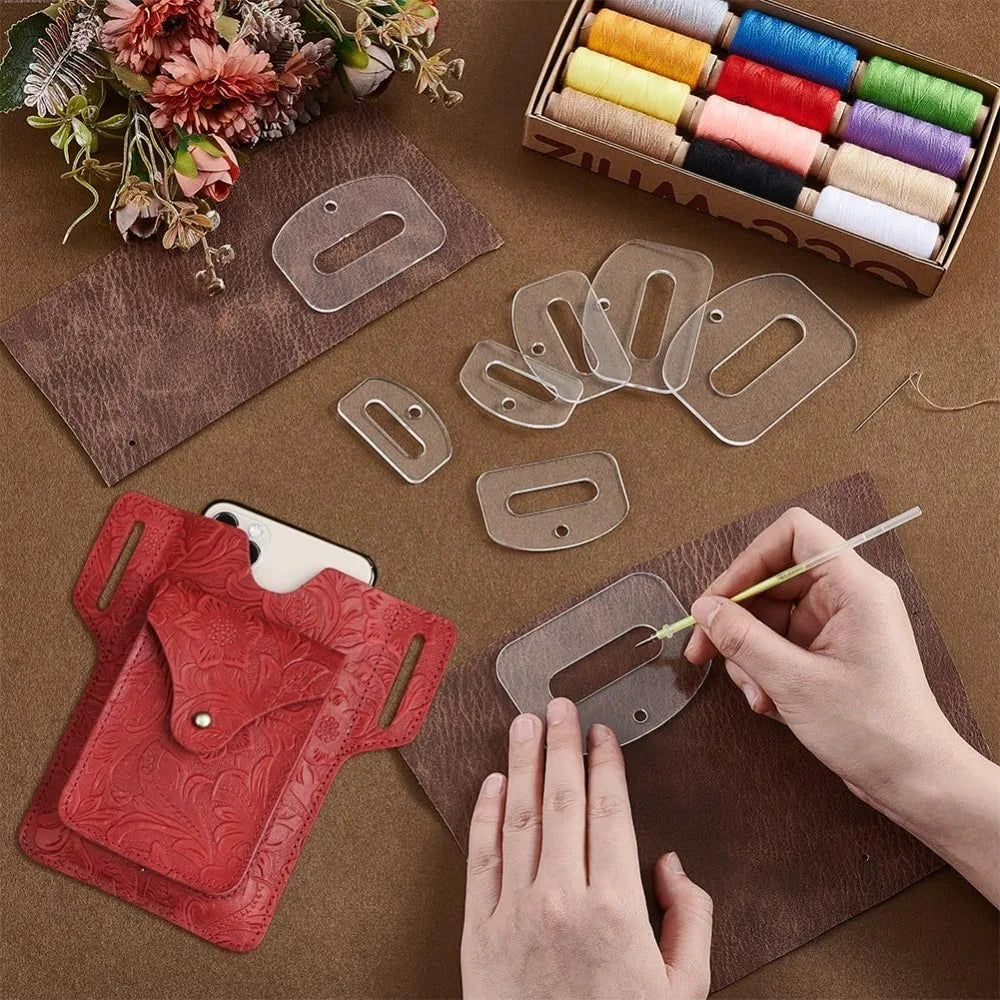 BeltSew – 8 Pcs Acrylic Quilting Template Set