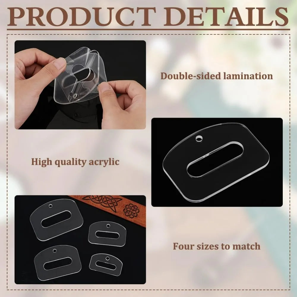 BeltSew – 8 Pcs Acrylic Quilting Template Set