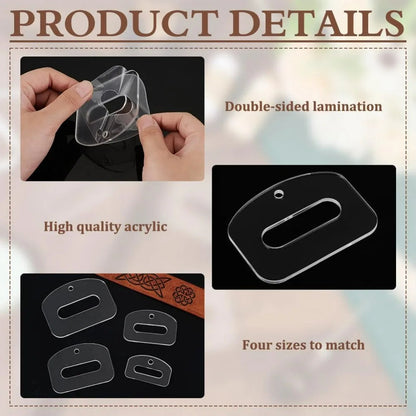 BeltSew – 8 Pcs Acrylic Quilting Template Set