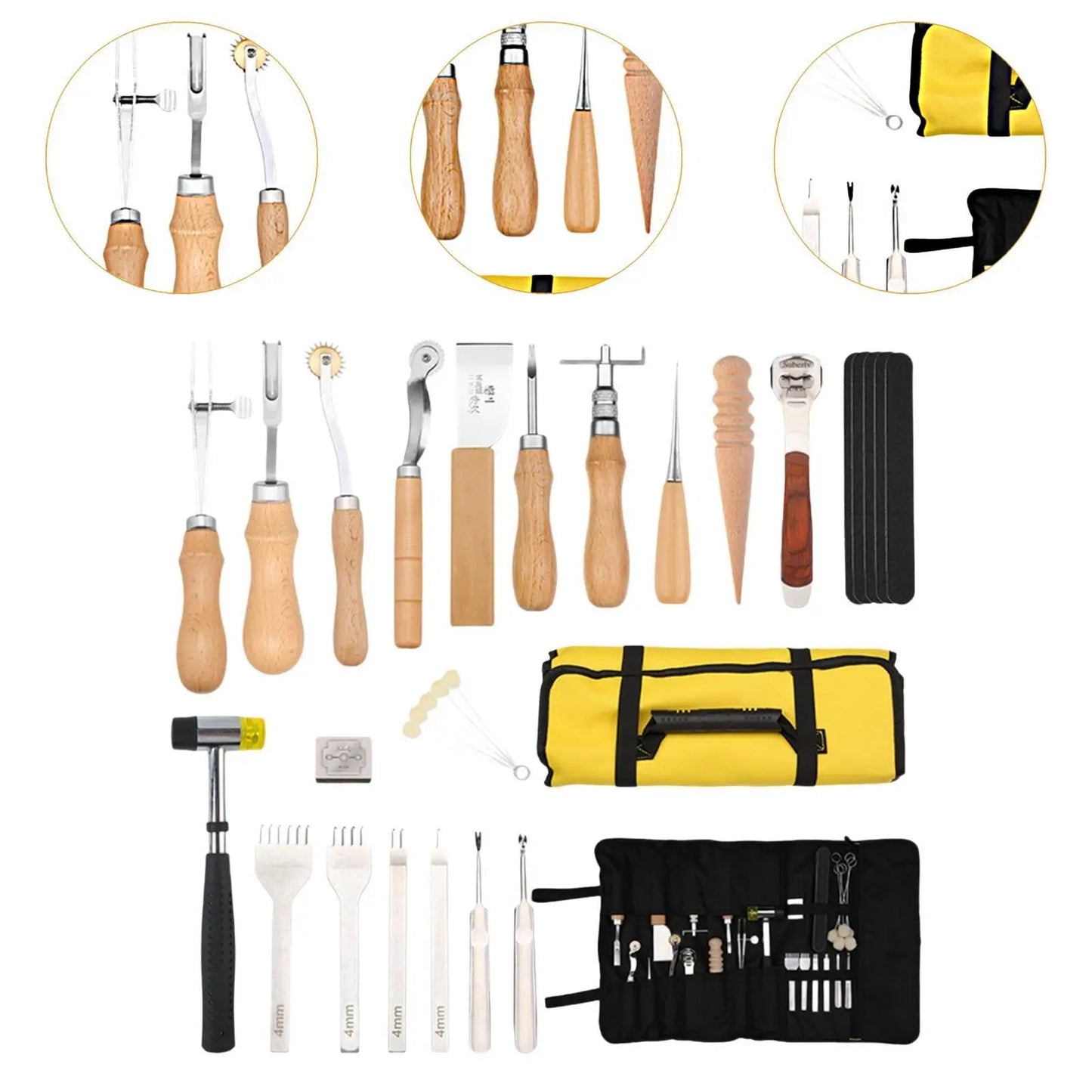 LeatherKit – 29PCS PU Leather Working Kit