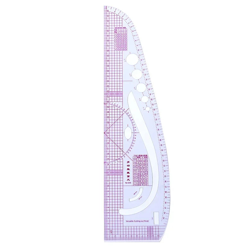 SewLy – Transparent French Curve Ruler Set