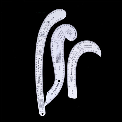 Patterny – 8PCS Acrylic French Curve Ruler Set