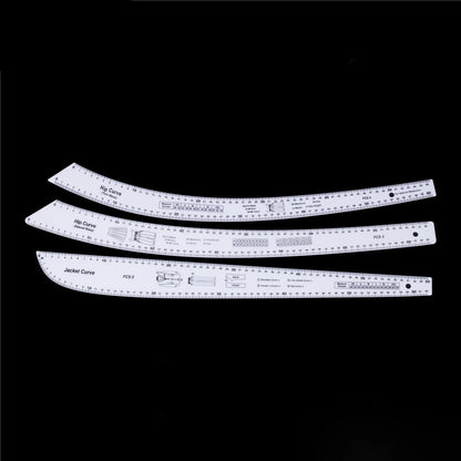 Patterny – 8PCS Acrylic French Curve Ruler Set