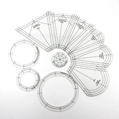 Quiltory – 10PCS Acrylic Quilting Template Set