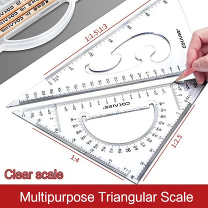 GeoExpert – 2 Piece Triangle Ruler Set