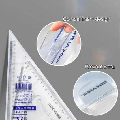 GeoExpert – 2 Piece Triangle Ruler Set