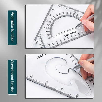 GeoExpert – 2 Piece Triangle Ruler Set