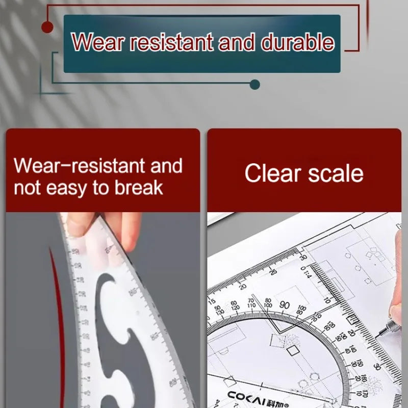 GeoExpert – 2 Piece Triangle Ruler Set