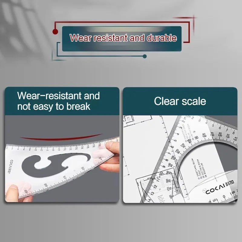 GeoExpert – 2 Piece Triangle Ruler Set