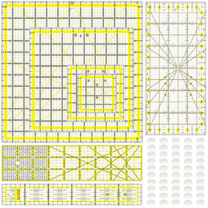 SewSphere – 7 Piece Acrylic Quilting Ruler Kit