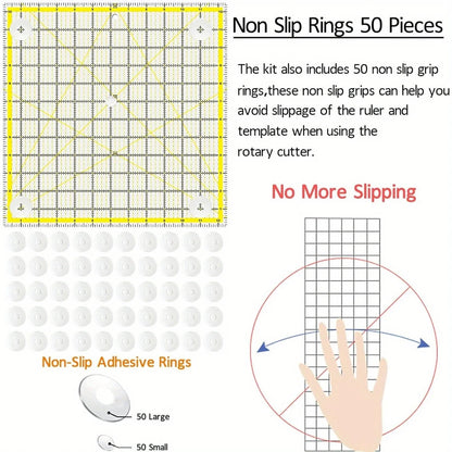 SewSphere – 7 Piece Acrylic Quilting Ruler Kit