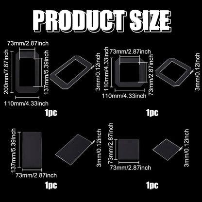 QuiltFrame – Clear Acrylic Quilting Template Set