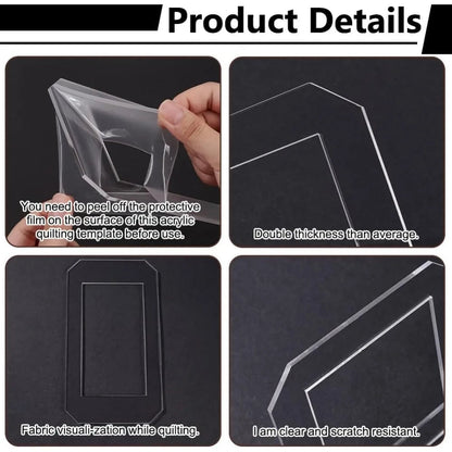 QuiltFrame – Clear Acrylic Quilting Template Set