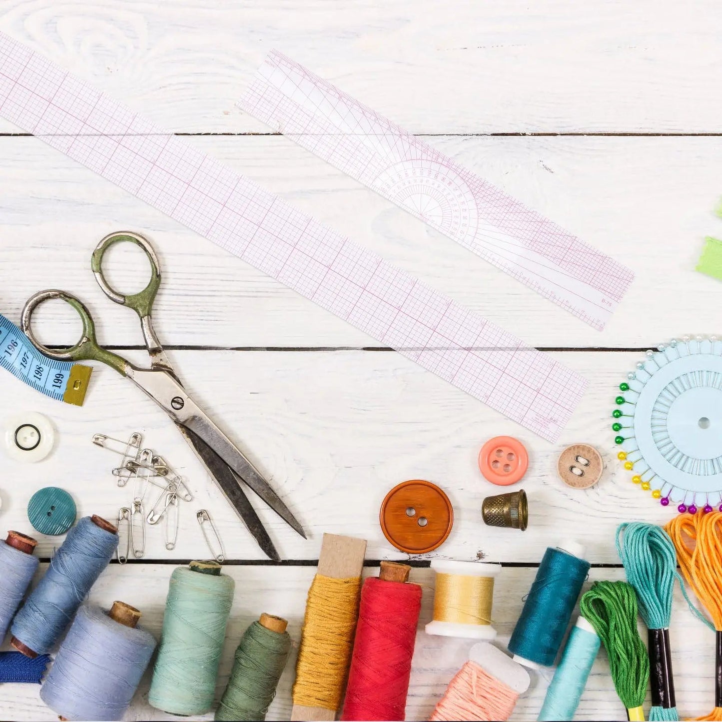 TailorSew – 4-Piece Sewing Ruler Kit