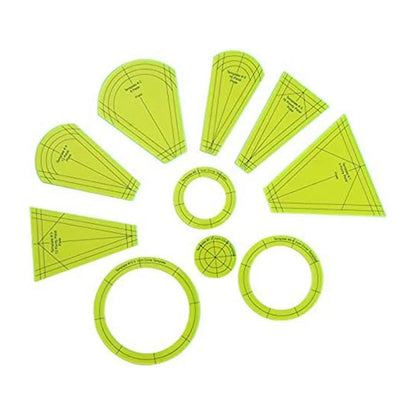 SewDress – 10-Piece Dresden Quilting Template Set