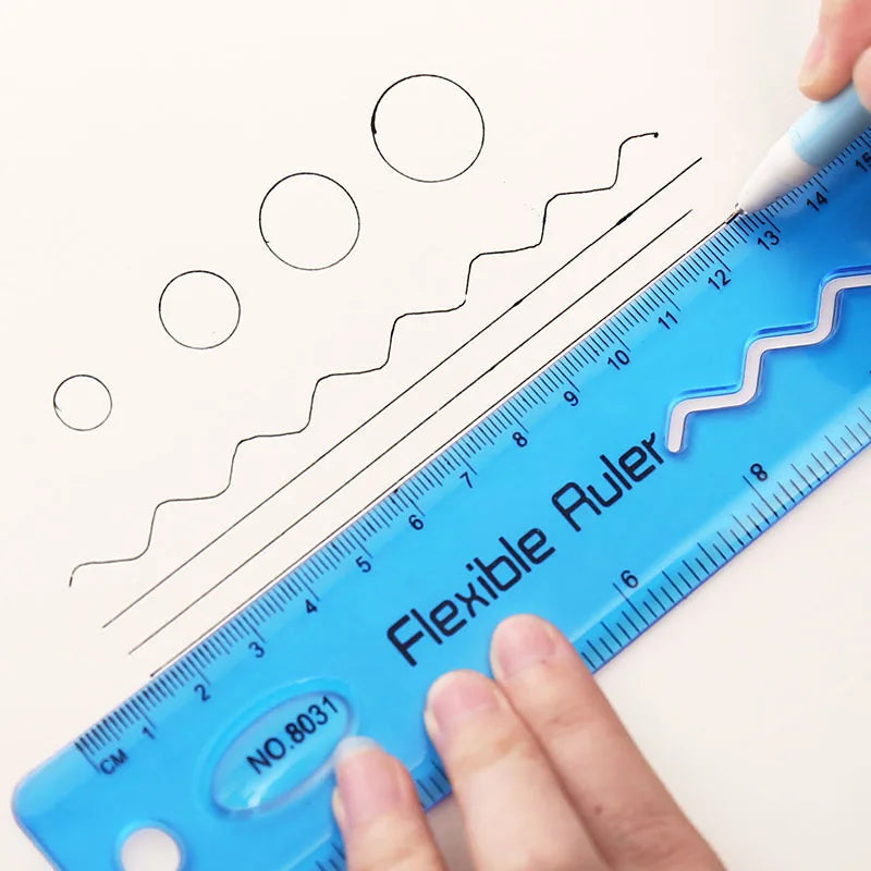 FlexMeasury – 2pcs Multicolor Flexible Soft Ruler Set