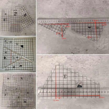 Stitchlume – Acrylic Quilting & Patchwork Ruler Set