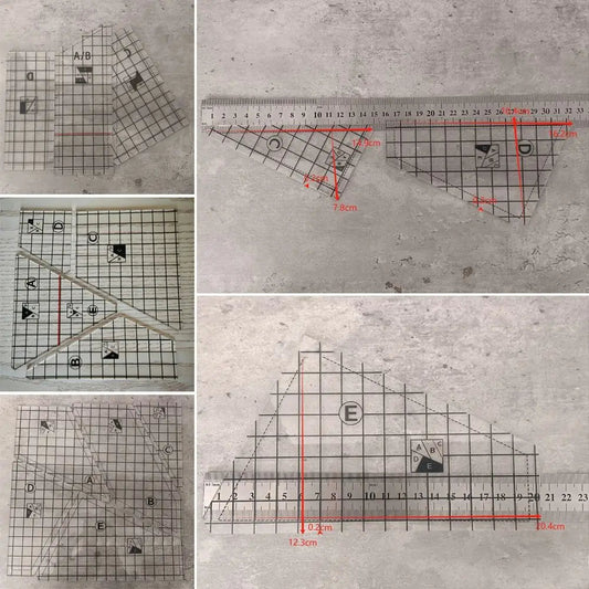 Stitchlume – Acrylic Quilting & Patchwork Ruler Set