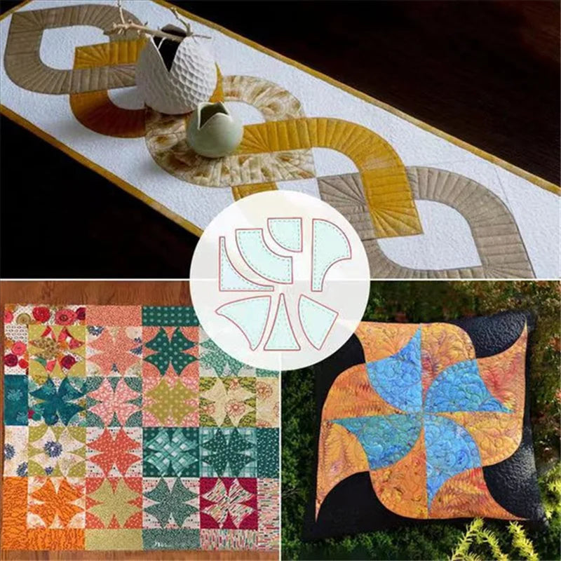 Sewtara – 7PCS Table Flag Quilting Ruler Set