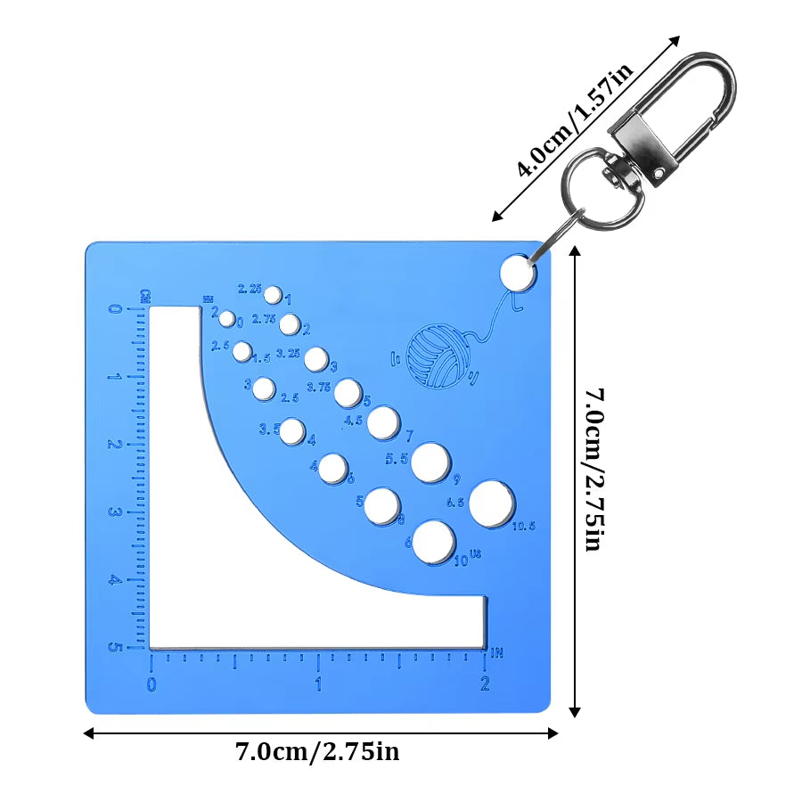 KnitSew – Multifunction Knitting Gauge & Ruler Tool