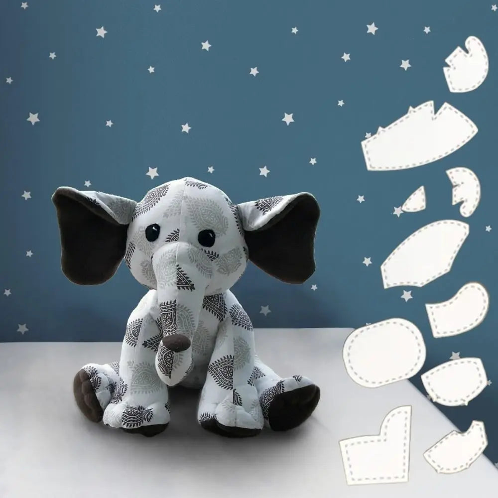 EleStitch – 8PCS Memory Elephant Acrylic Template Set