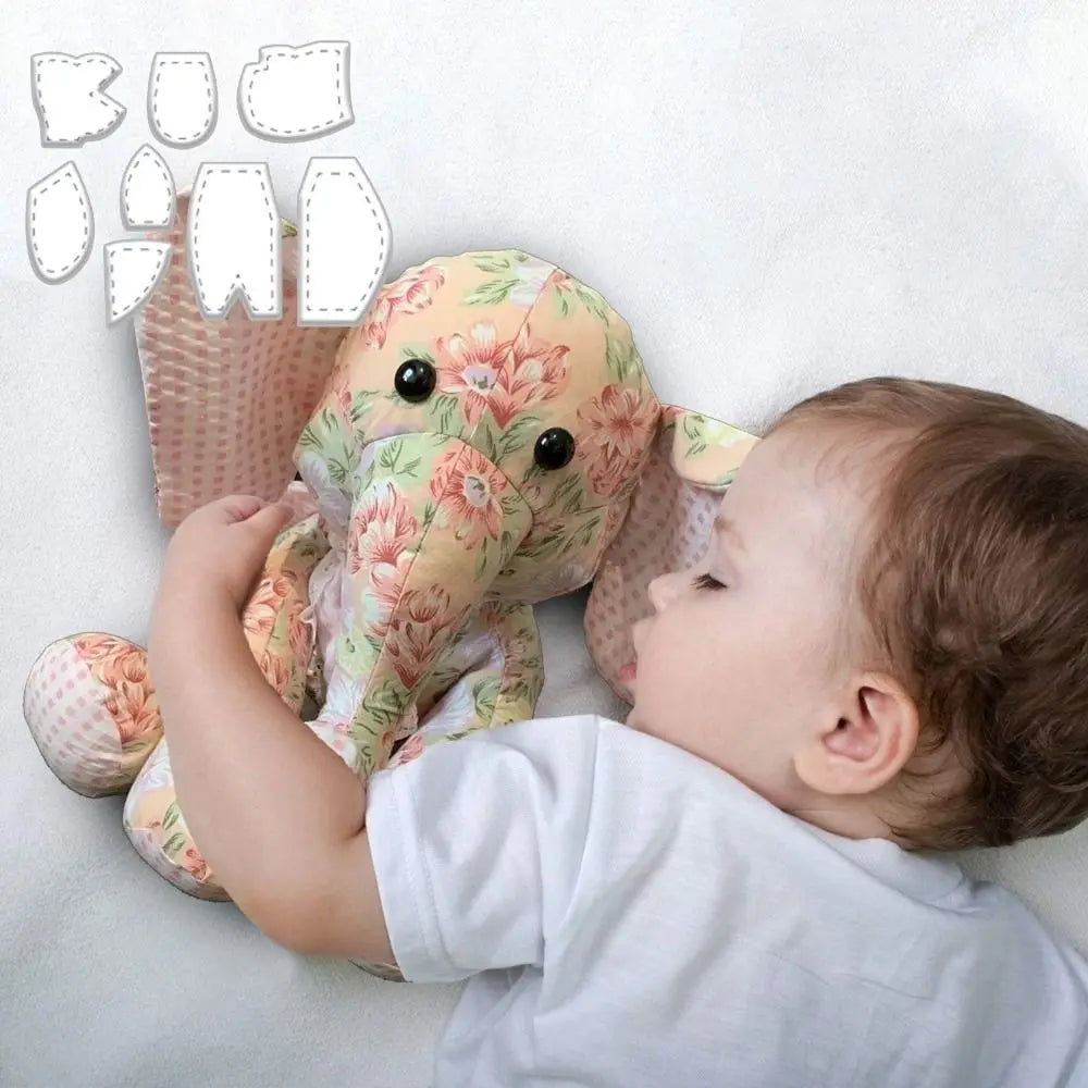 EleStitch – 8PCS Memory Elephant Acrylic Template Set